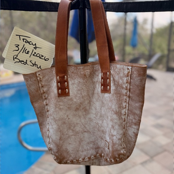 BED|STU “Stevie” Tan and Cream Tote Bag - Picture 9 of 12